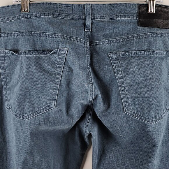 AG Adriano Goldschmied Men's Slim Jeans in Dark Blue - Picture 9 of 10